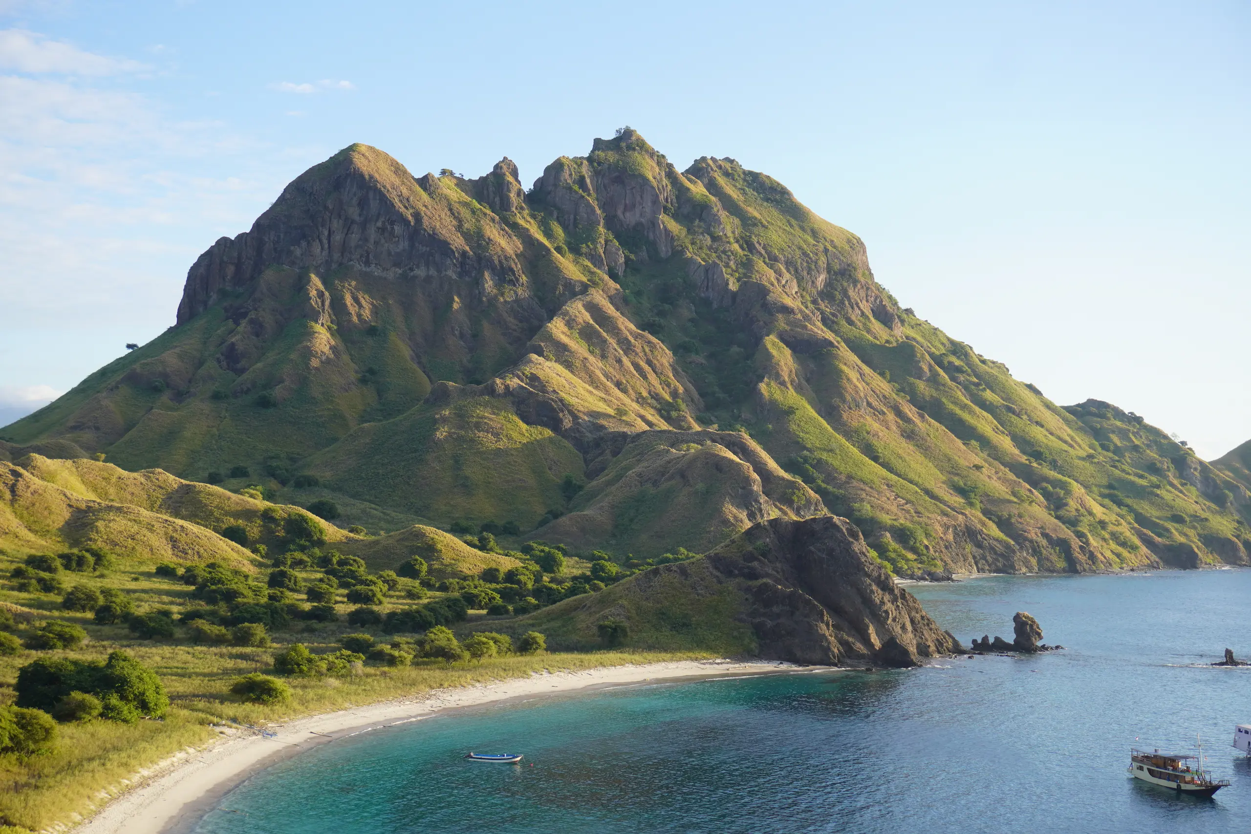 Sunrise over the Komodo National Park, Indonesia.